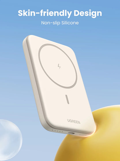 Power Bank for Iphone, 5000Mah Magnetic Charger with USB-C Cable, Compact and Portable